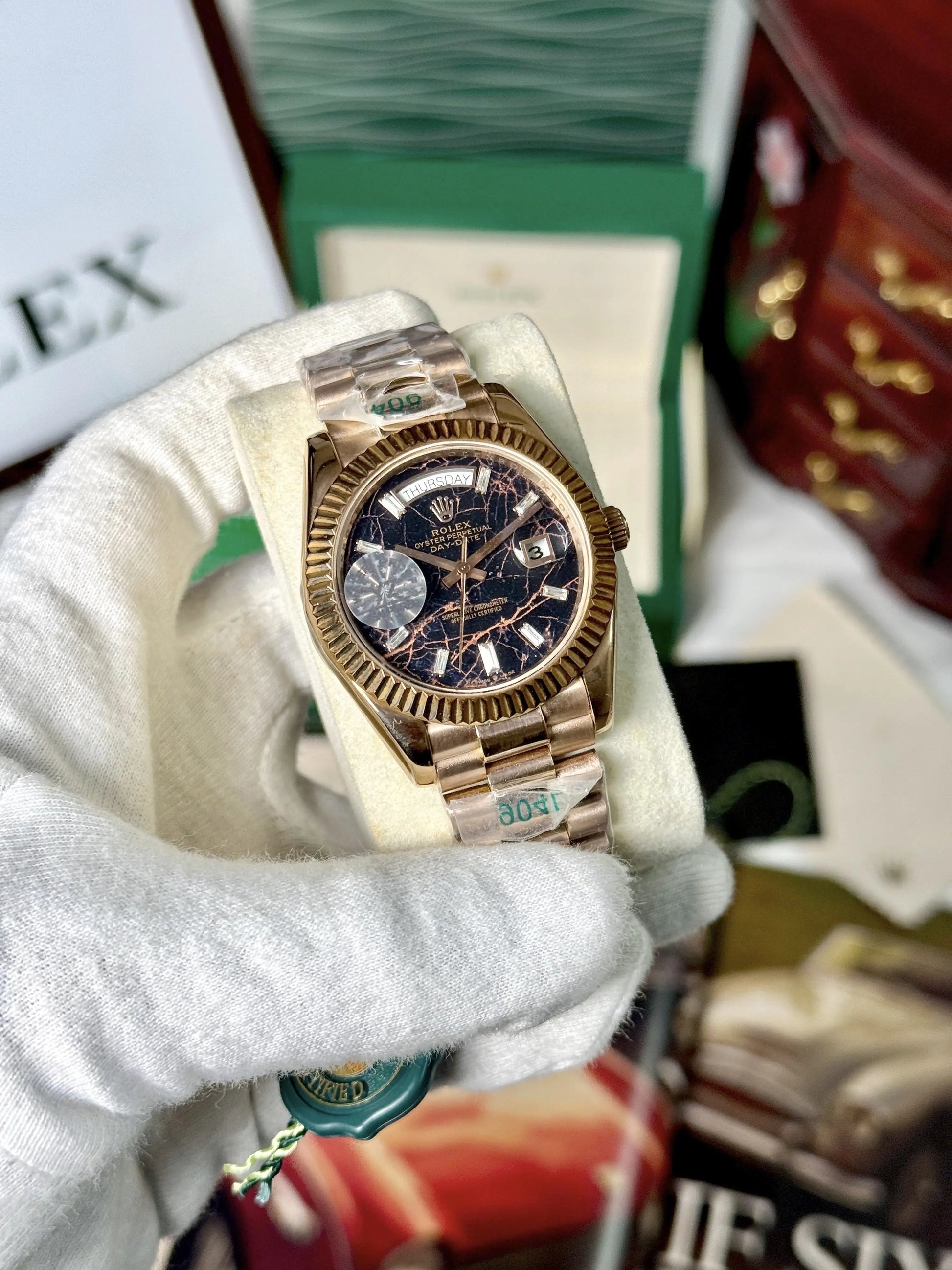Rolex Day-Date 40mm Eisenkiesel