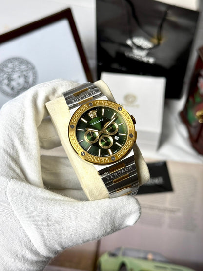 Versace Greca Logo Chronograph