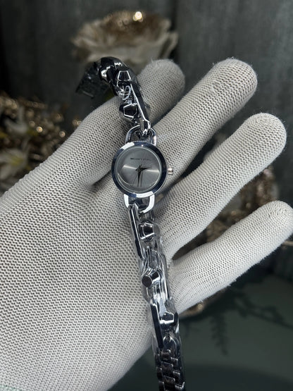 Michael Kors Mini Astor Chrome White Premium Ladies Watch