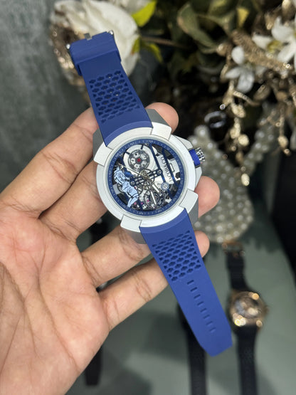 Jacob&Co. Cr7 Silver Blue Quartz Premium Watch
