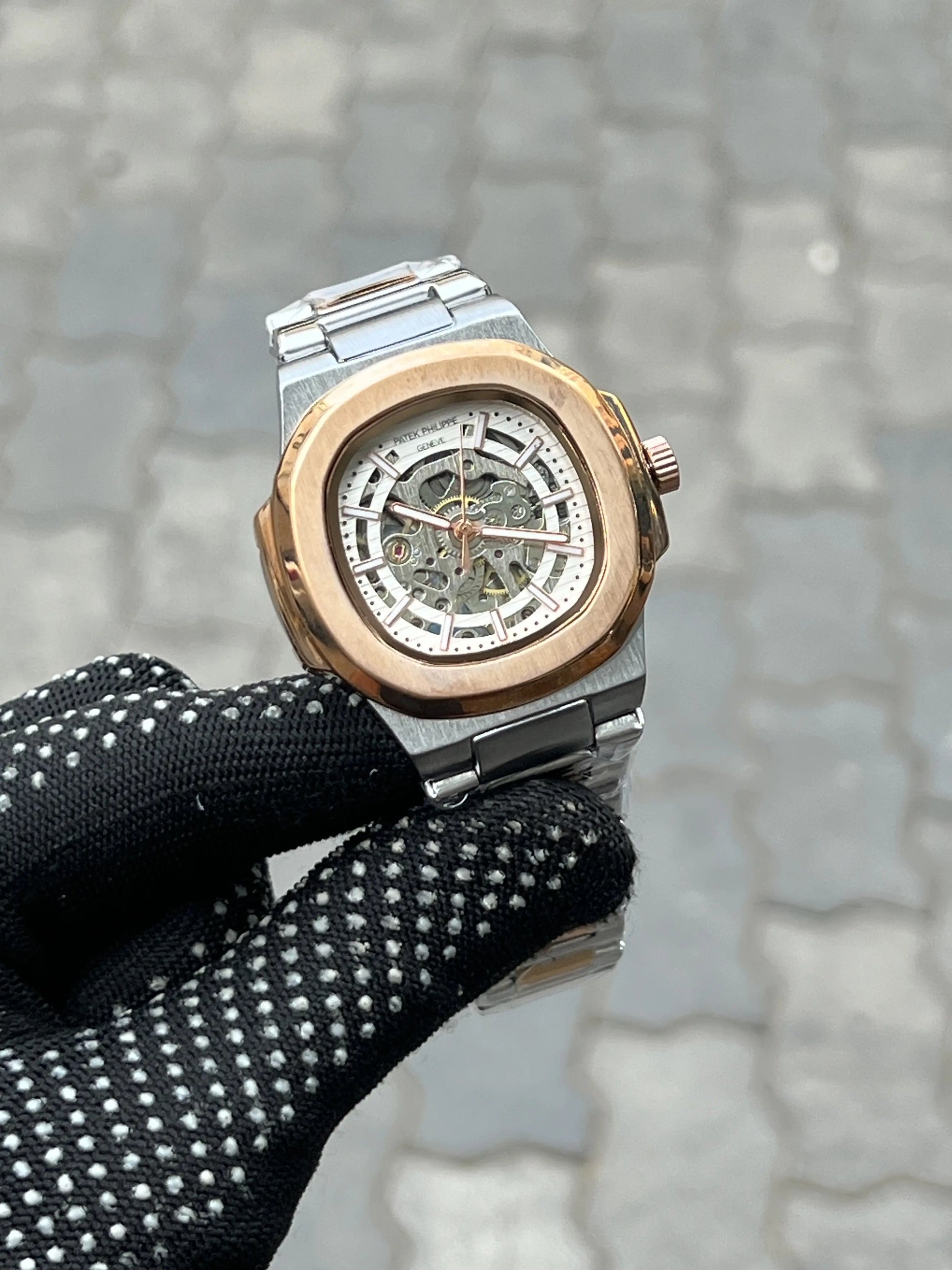 Pate_k Phillipe Two Tone White