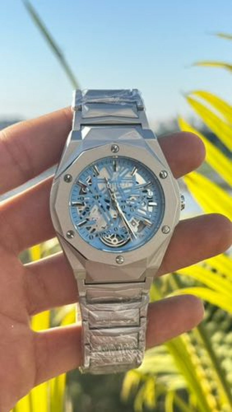 HUBLOT Tourbillon diamond cut chain
