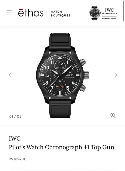 IWC Pilot's Watch Chronograph 41 Top Gun