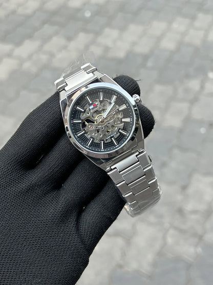 Tomm_y Hilfiger Chain Silver Black