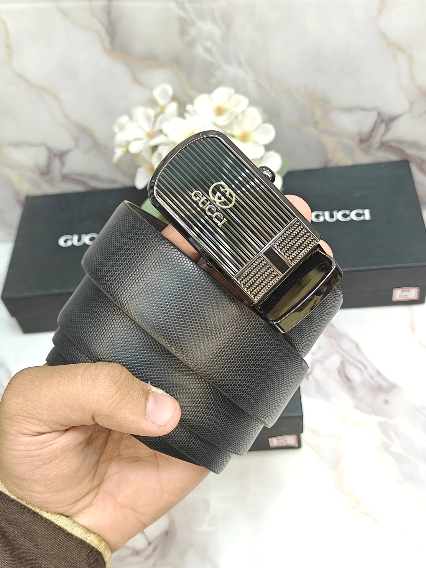 GG GUCCI PREMIUM QUALITY AUTOLOCK WITH REVERSEABLE BELT WITH OG BOX
