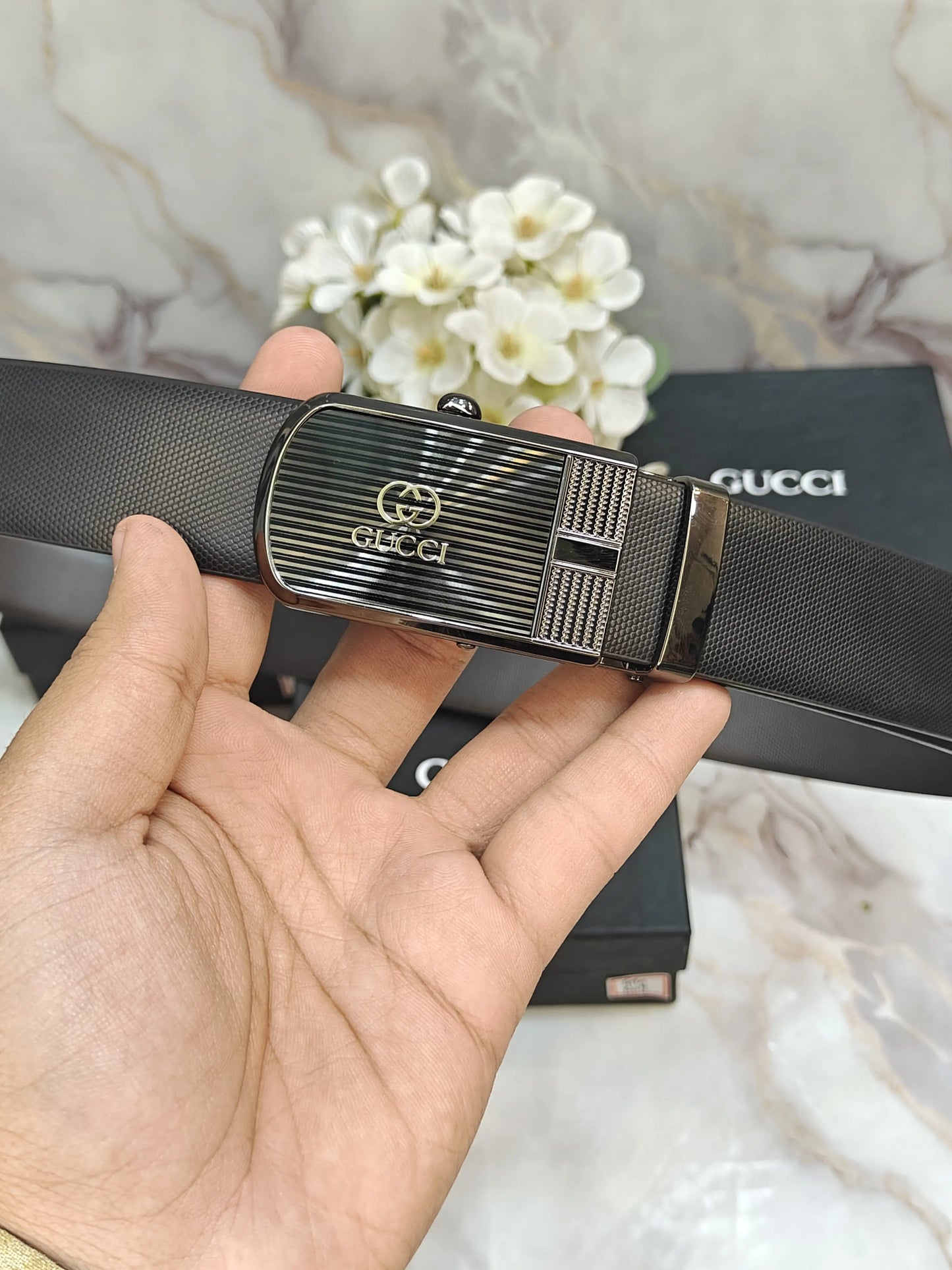 GG GUCCI PREMIUM QUALITY AUTOLOCK WITH REVERSEABLE BELT WITH OG BOX