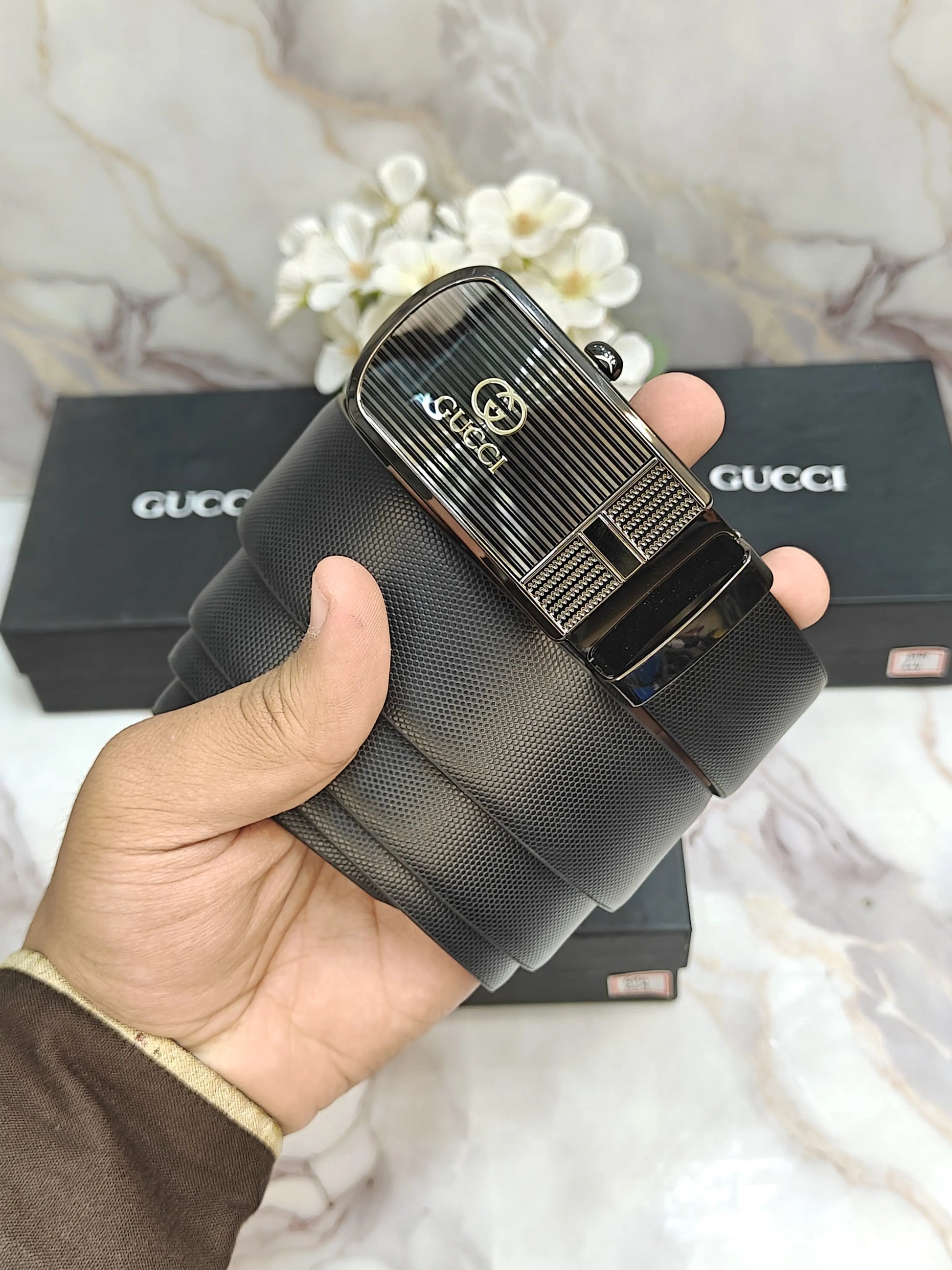 GG GUCCI PREMIUM QUALITY AUTOLOCK WITH REVERSEABLE BELT WITH OG BOX