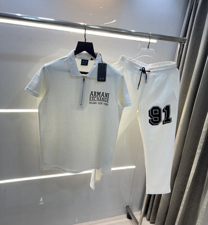 Arman i Exchange White ( B) Logo Work Premium Tracksuit