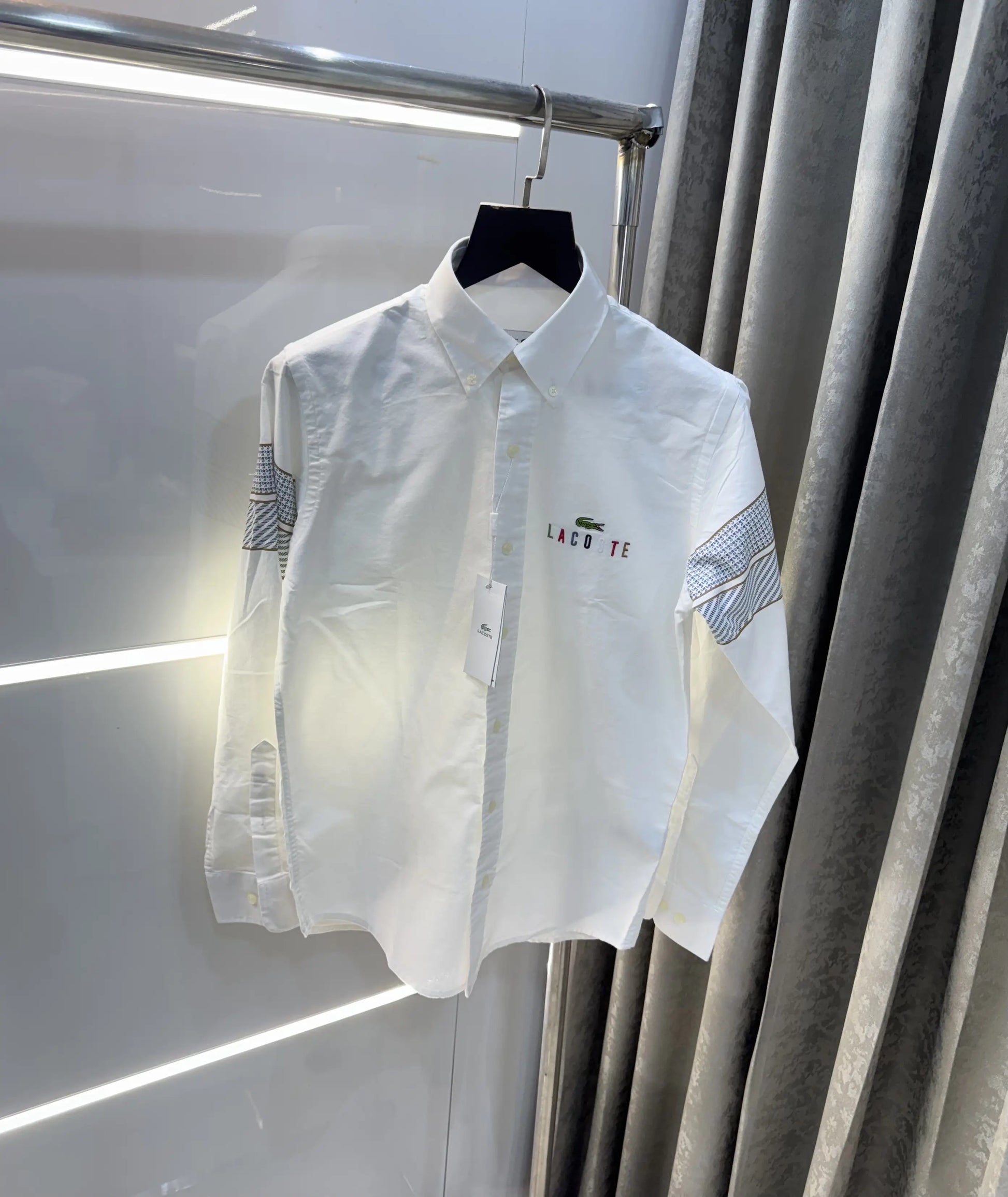 Lacost e White Logo Work Premium Shirt