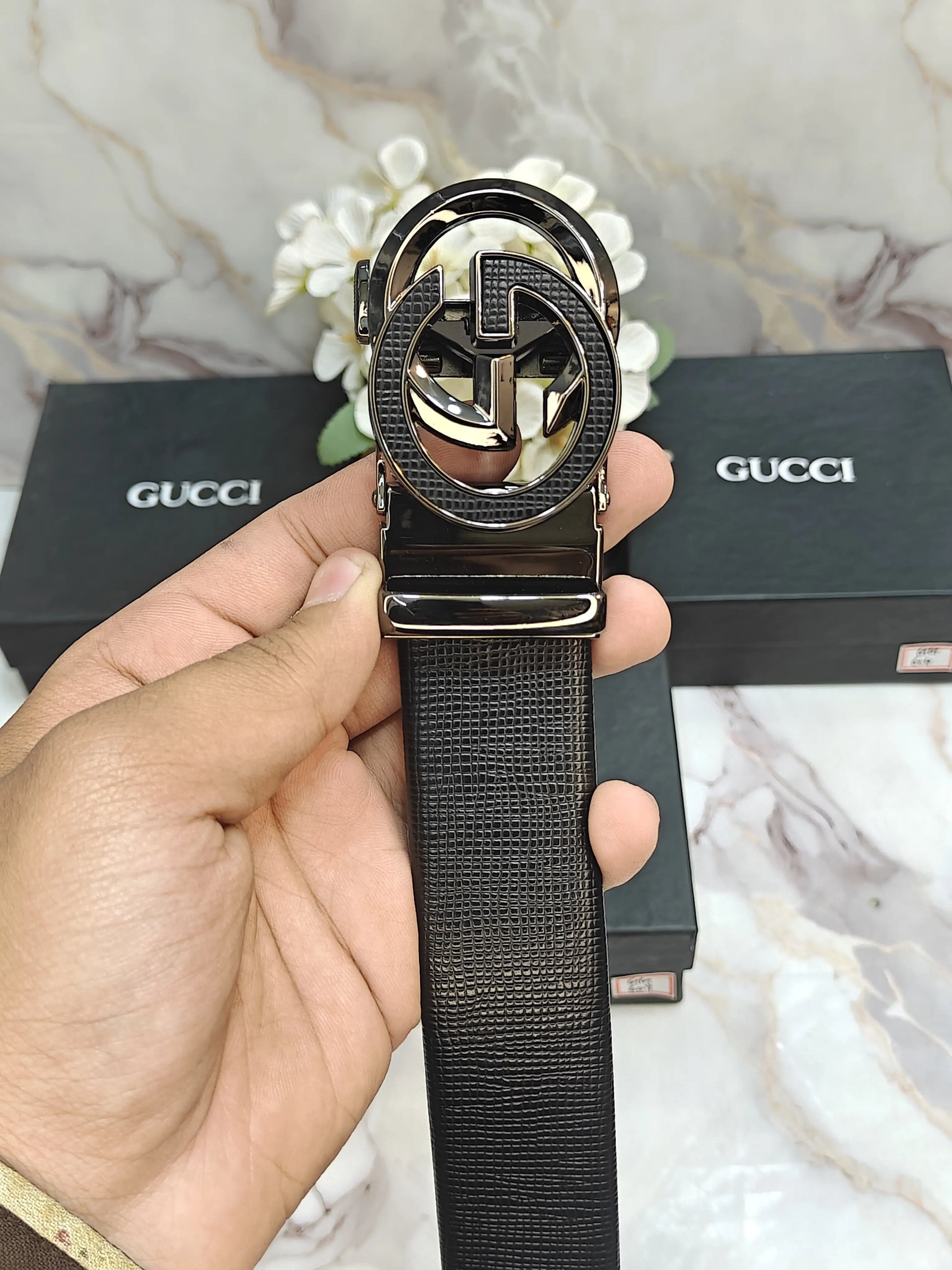 GG GUCCI PREMIUM QUALITY AUTOLOCK BELT WITH OG BOX