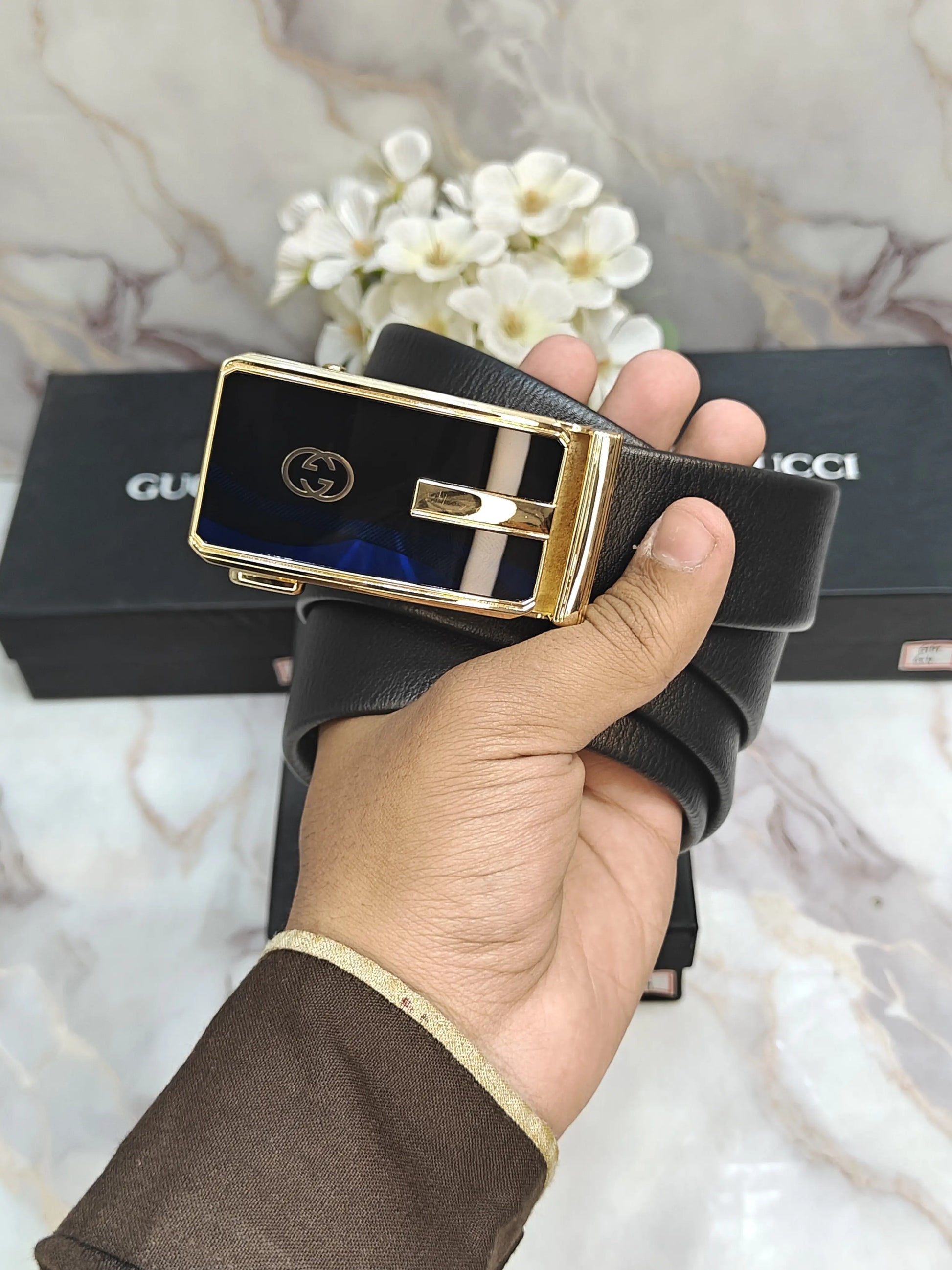 GG GUCCI PREMIUM QUALITY AUTOLOCK BELT WITH OG BOX