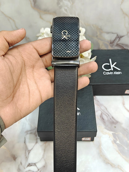 CK CALVIN KLEIN PREMIUM QUALITY AUTOLOCK BELT WITH OG BOX