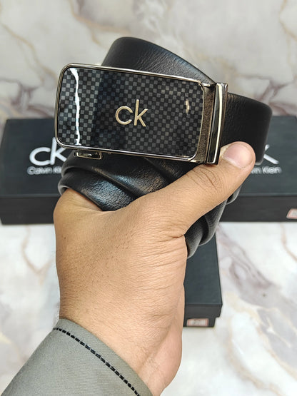 CK CALVIN KLEIN PREMIUM QUALITY AUTOLOCK BELT WITH OG BOX