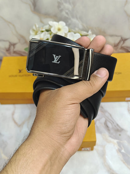 LV LOUIS VUITTON PREMIUM QUALITY AUTOLOCK BELT WITH OG BOX