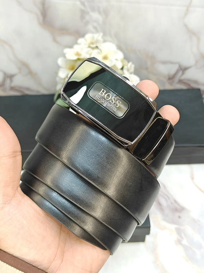 BOSS PREMIUM QUALITY AUTOLOCK REVESABLE BELT WITH OG BOX