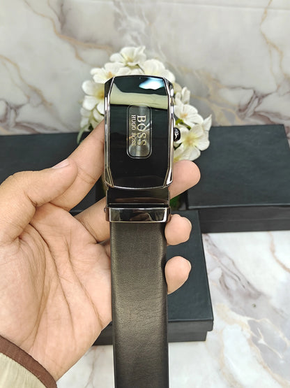 BOSS PREMIUM QUALITY AUTOLOCK REVESABLE BELT WITH OG BOX