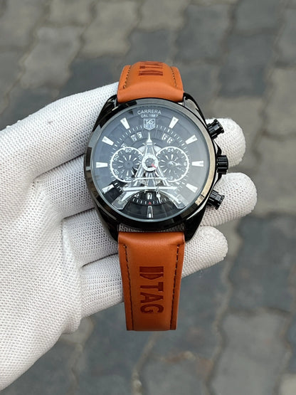 Tag Heuer Eiffel Tower Leather Brown