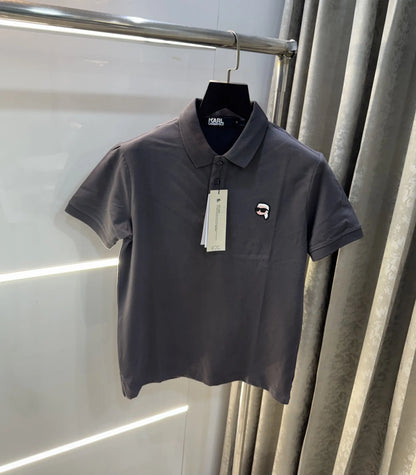 Karl Lagerfled Grey Imported Polo T-Shirt
