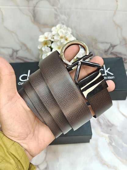 CK CALVIN KLEIN PREMIUM QUALITY REVERSEABLE BELT WITH OG BOX CK-510
