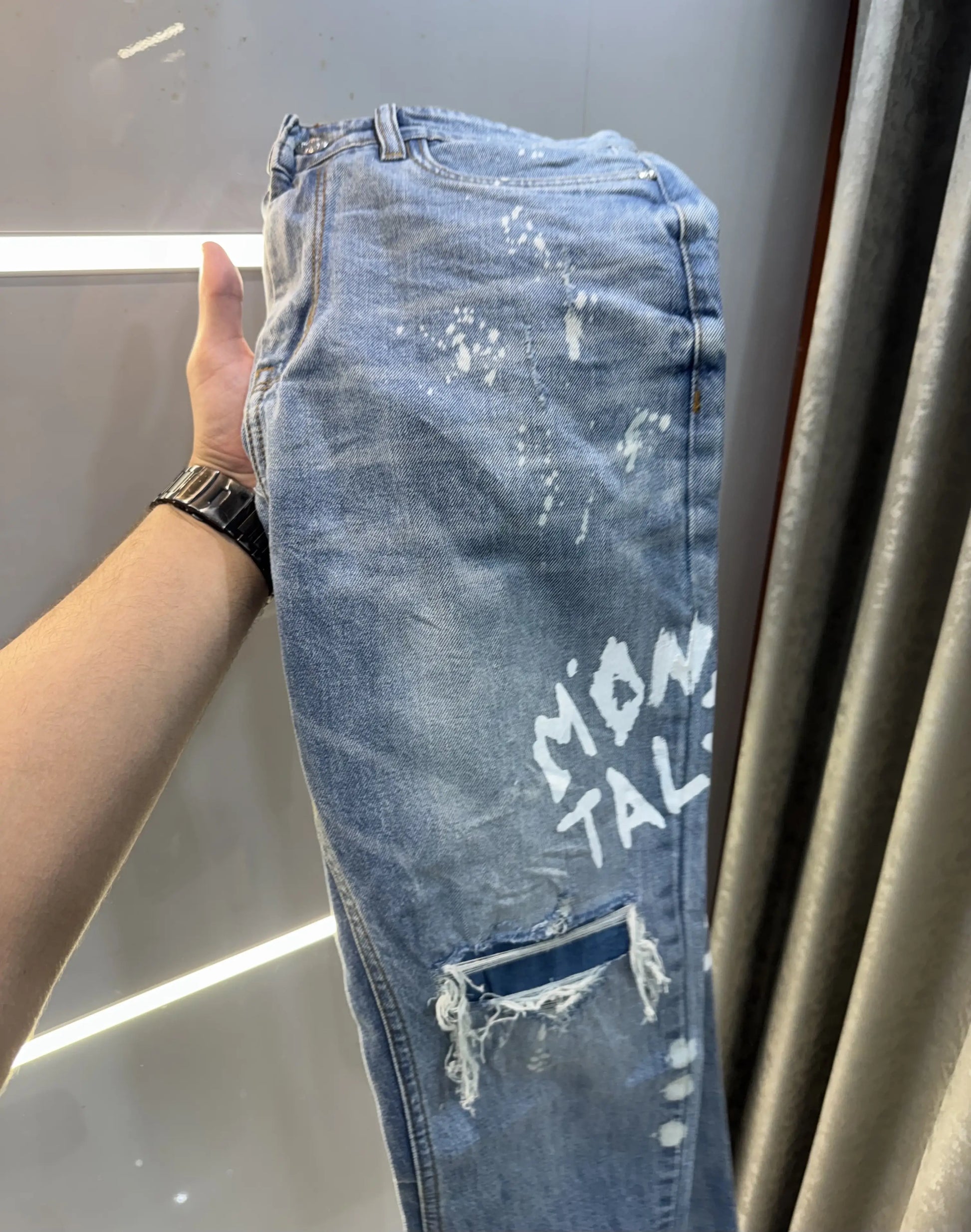 Qasbah Blue Designer Imported Turkey Denim
