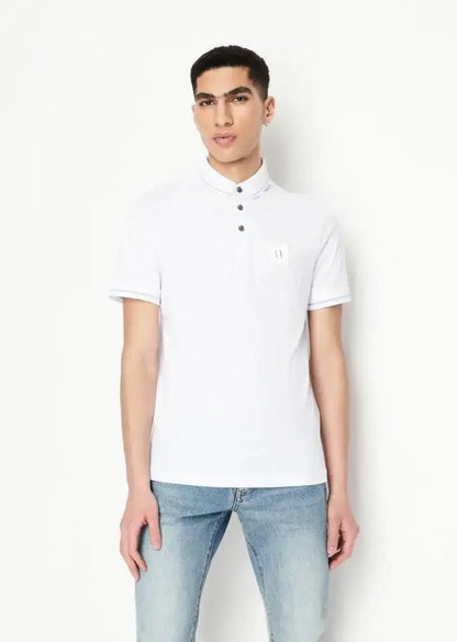 Arman i E_xchange White Patch Logo Premium Polo T-Shirt