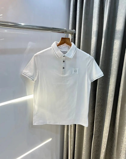 Arman i E_xchange White Patch Logo Premium Polo T-Shirt