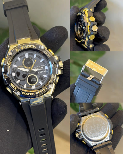 G shock B100 black gold