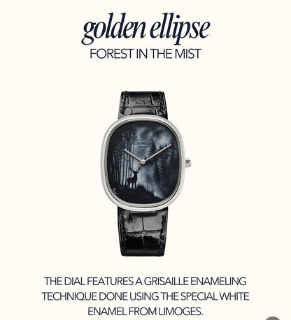 Patek Golden Ellipse Forest In the Mist Premium Quartz Watch