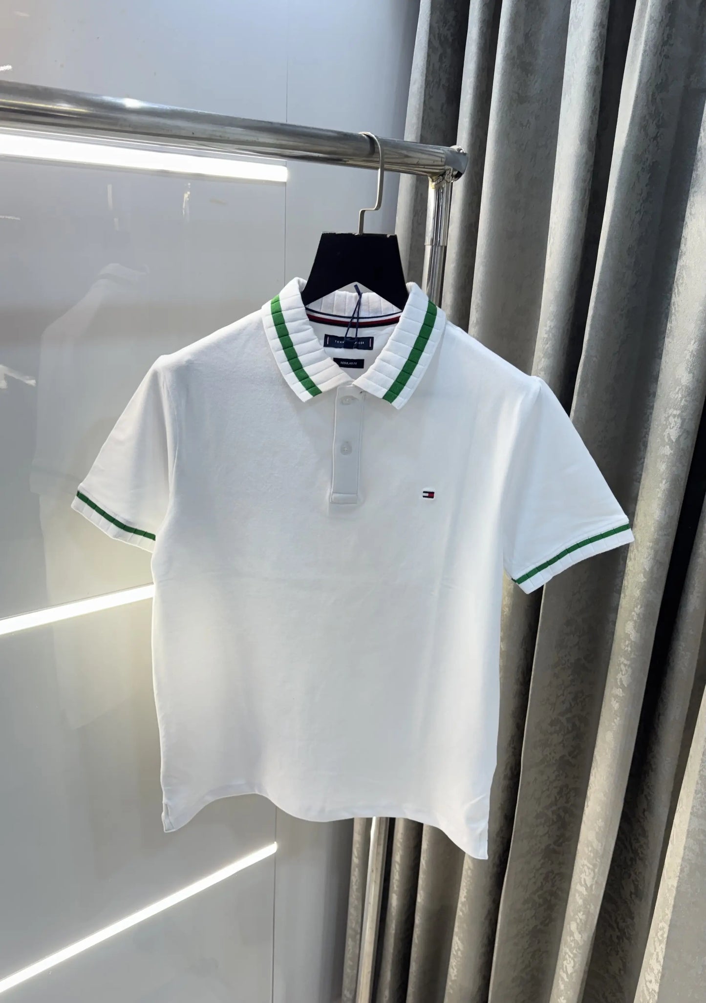 Tommy  Hilfiger White Logo Work Premium Polo T-Shirt