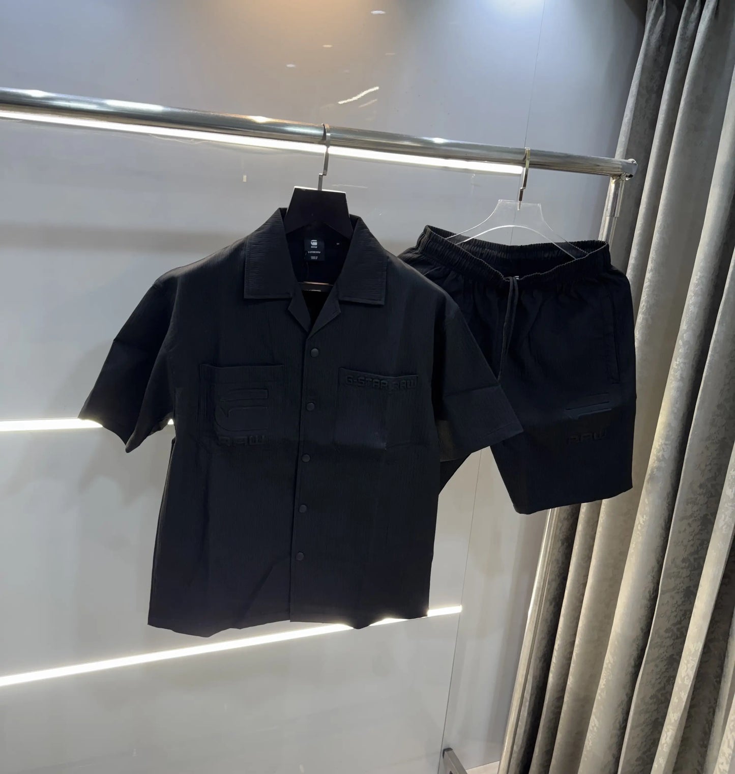 G-Star Raw Black Logo Work Premium OversizedCord Set