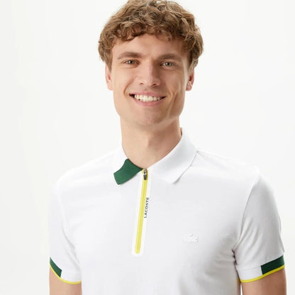 Lacost e White Logo Work Premium Polo T-Shirt