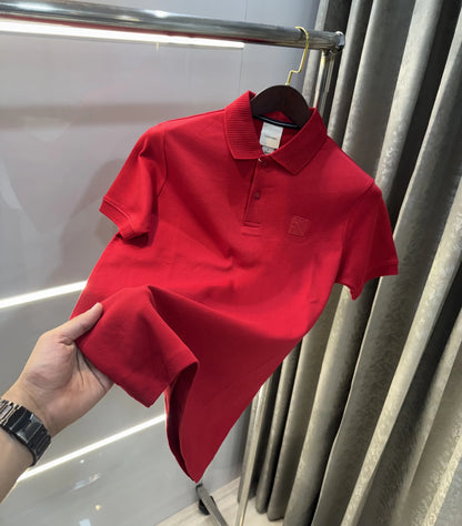 Calvin Klein Red Logo Work Premium Polo T-Shirt