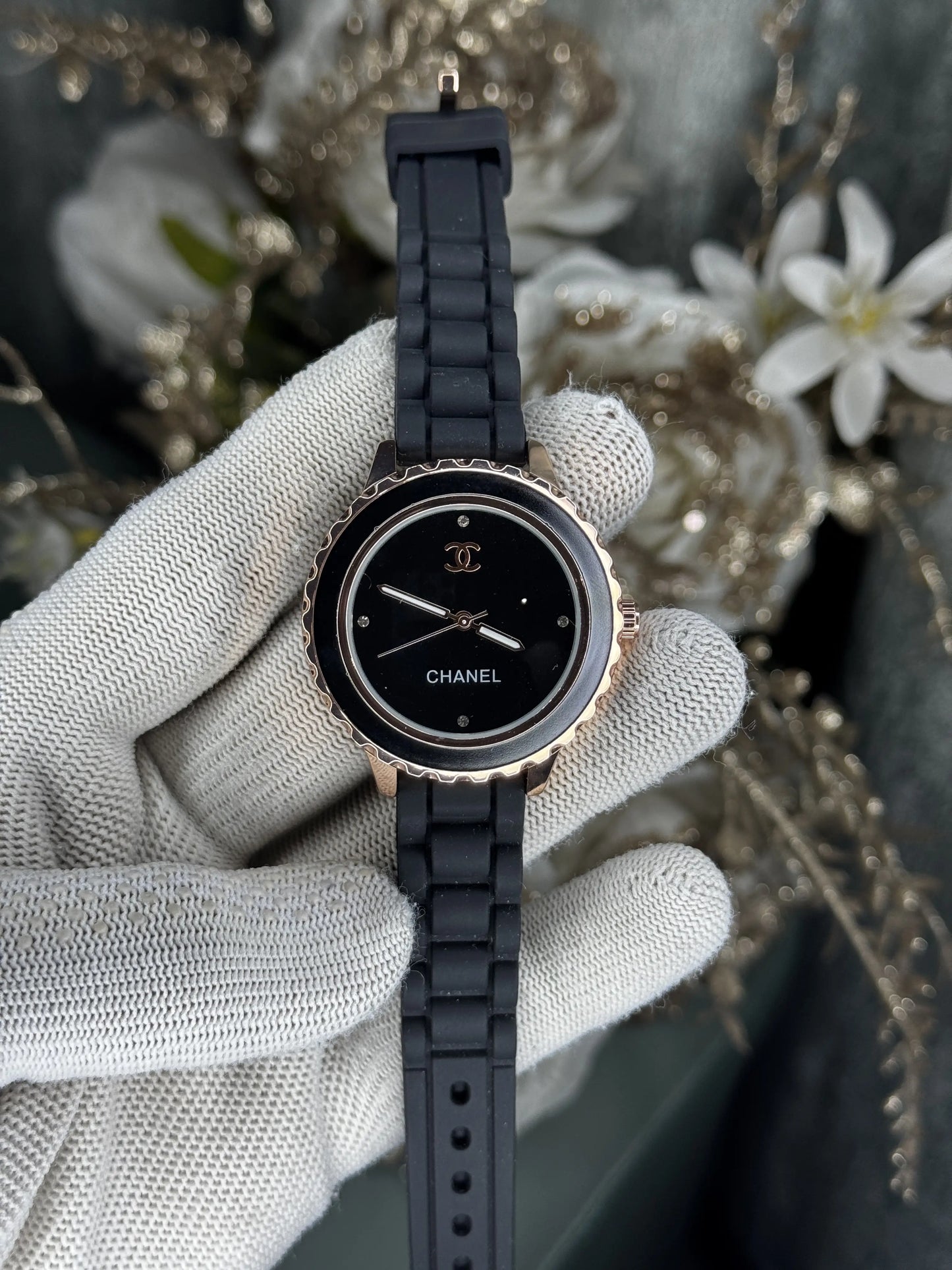 Chane l Paris Copper Black Premium Ladies Watch