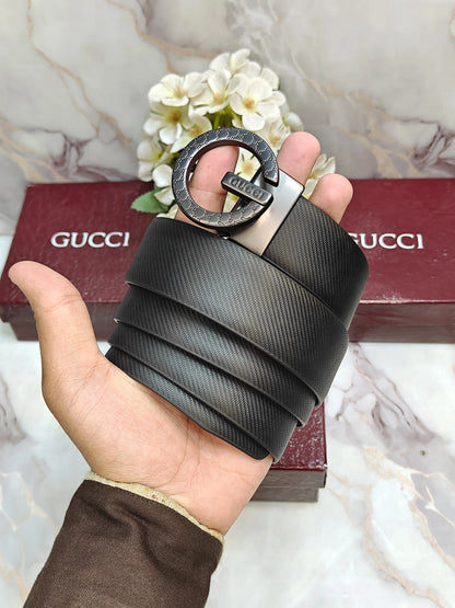 GG-GUCCI PREMIUM QUALITY REVERSEABLE BELT WITH OG BOX