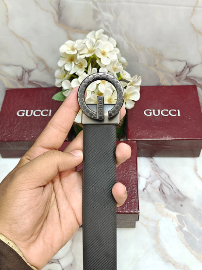 GG-GUCCI PREMIUM QUALITY REVERSEABLE BELT WITH OG BOX