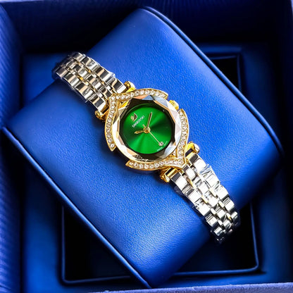 SWAROVSKI_GOLD_TT_GREEN
