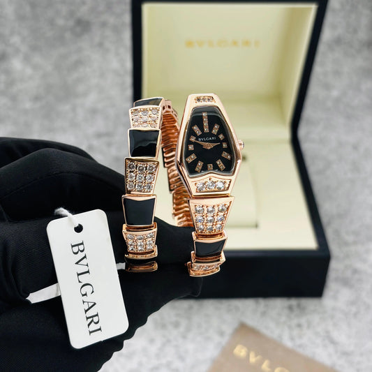 Bvlgari Serpenti Viper Japan Gold White Premium Ladies Watch