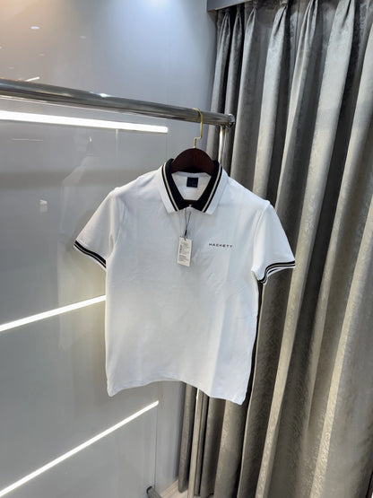 Hacket White Logo Work Premium Polo T-Shirt