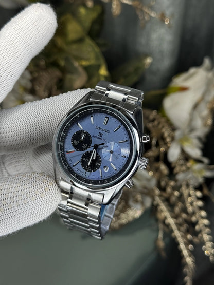 Seik o Chronograph Silver Tiffany Premium Watch