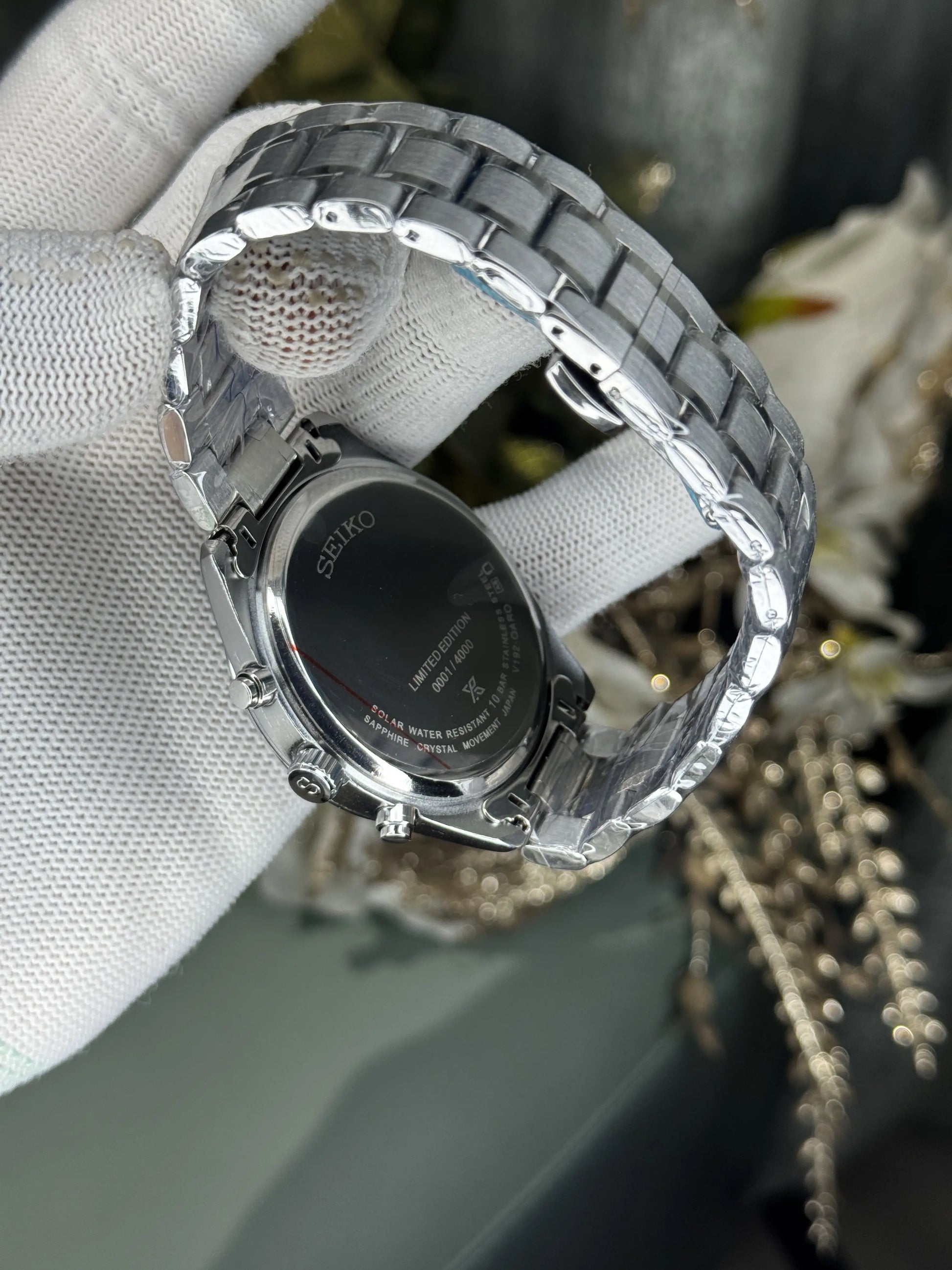 Seik o Chronograph Silver Tiffany Premium Watch