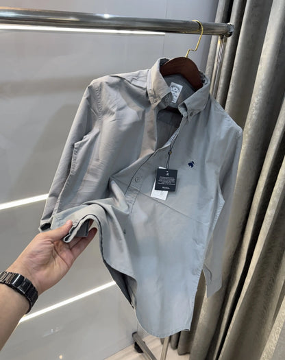 Brooks Brother Grey Oxford Premium Shirt