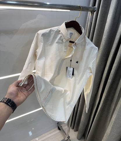 Brooks Brother Cream Oxford Premium Shirt