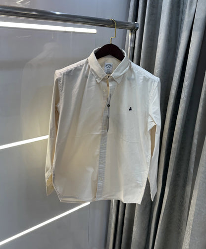 Brooks Brother Cream Oxford Premium Shirt