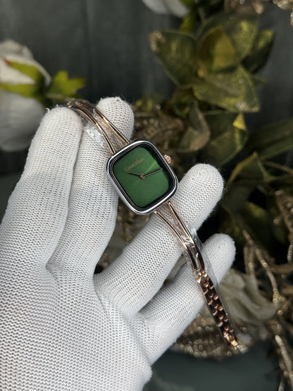 Clavin Klein Dual Tone Green Premium Watch