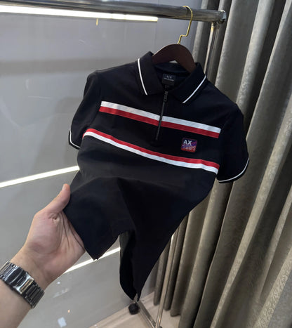 Arman i Exchange Black Logo Work Premium Polo T-Shirt