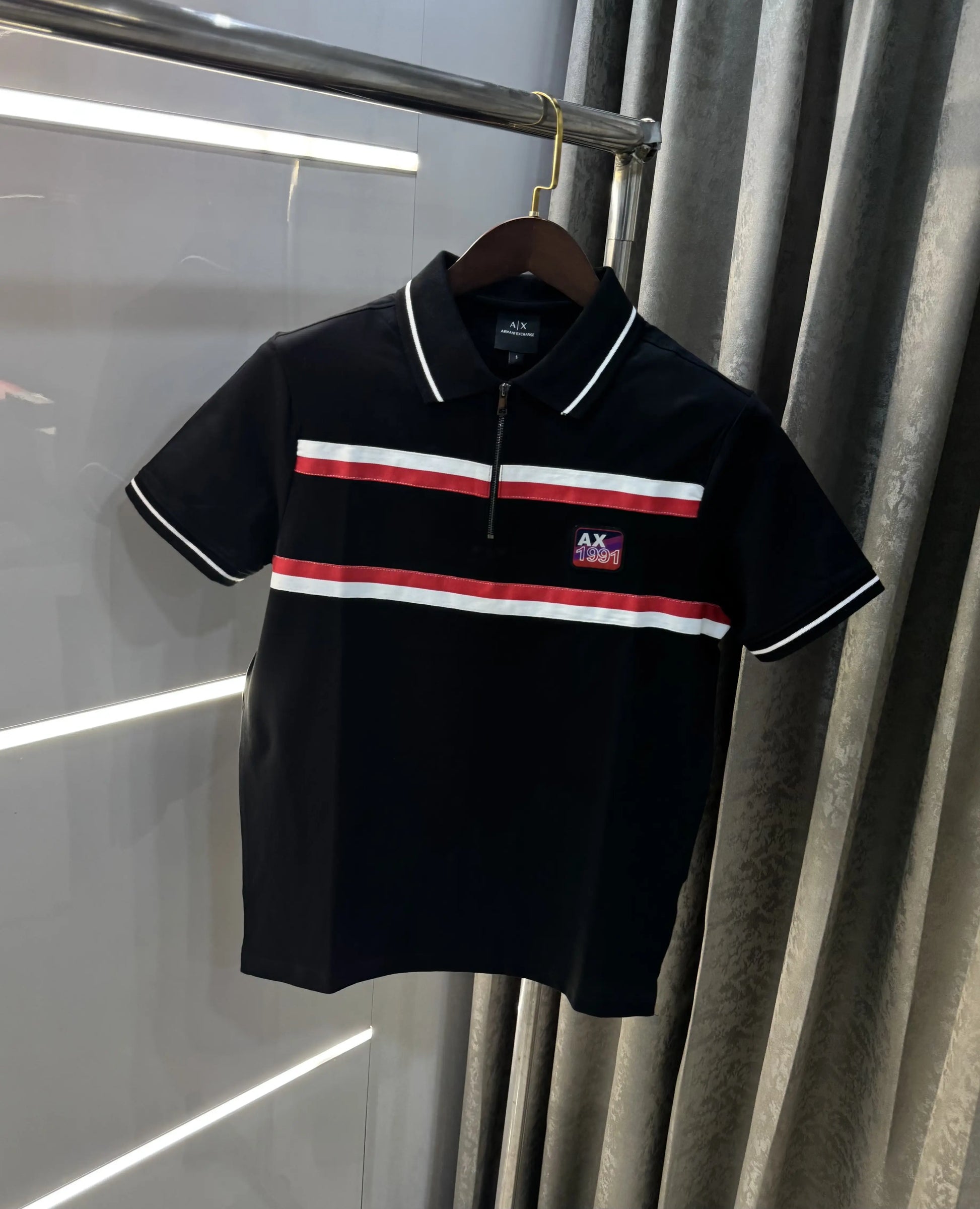 Arman i Exchange Black Logo Work Premium Polo T-Shirt
