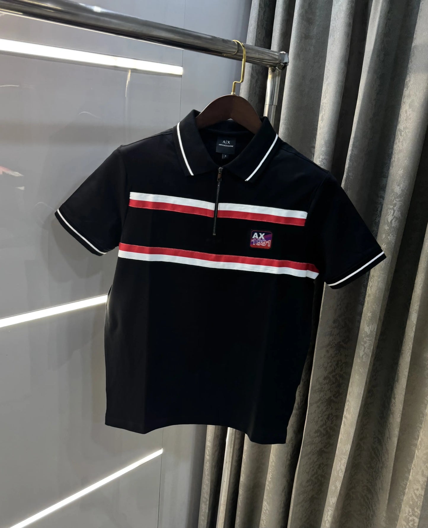 Arman i Exchange Black Logo Work Premium Polo T-Shirt