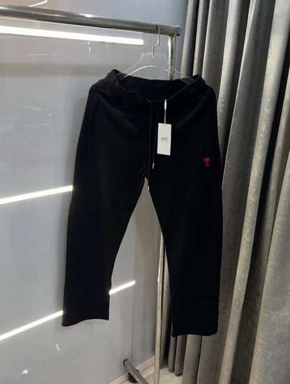 Ami Paris Black Logo Work Premium Trackpant