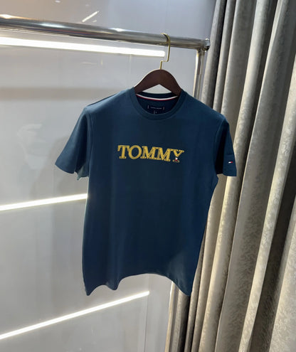 Tommy Hilfiger English Green Logo Work Premium Polo T-Shirt