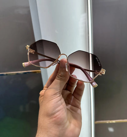 Miu Miu Gold Pink Premium Shades